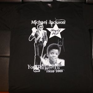 Michael Jackson King of Pop graphic shirt